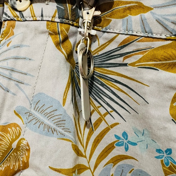 Denim & Flower Ricky Singh Shorts Mens 30 Power Stretch Natural Floral Nature - Picture 5 of 9